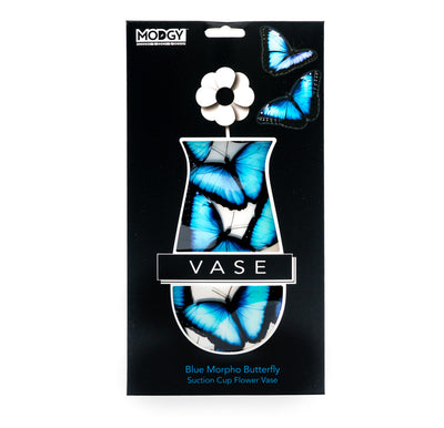 Blue Morpho Butterfly Suction Cup Vase - Modgy