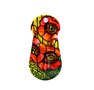 Louis C. Tiffany Poppies Suction Cup Bud Vase