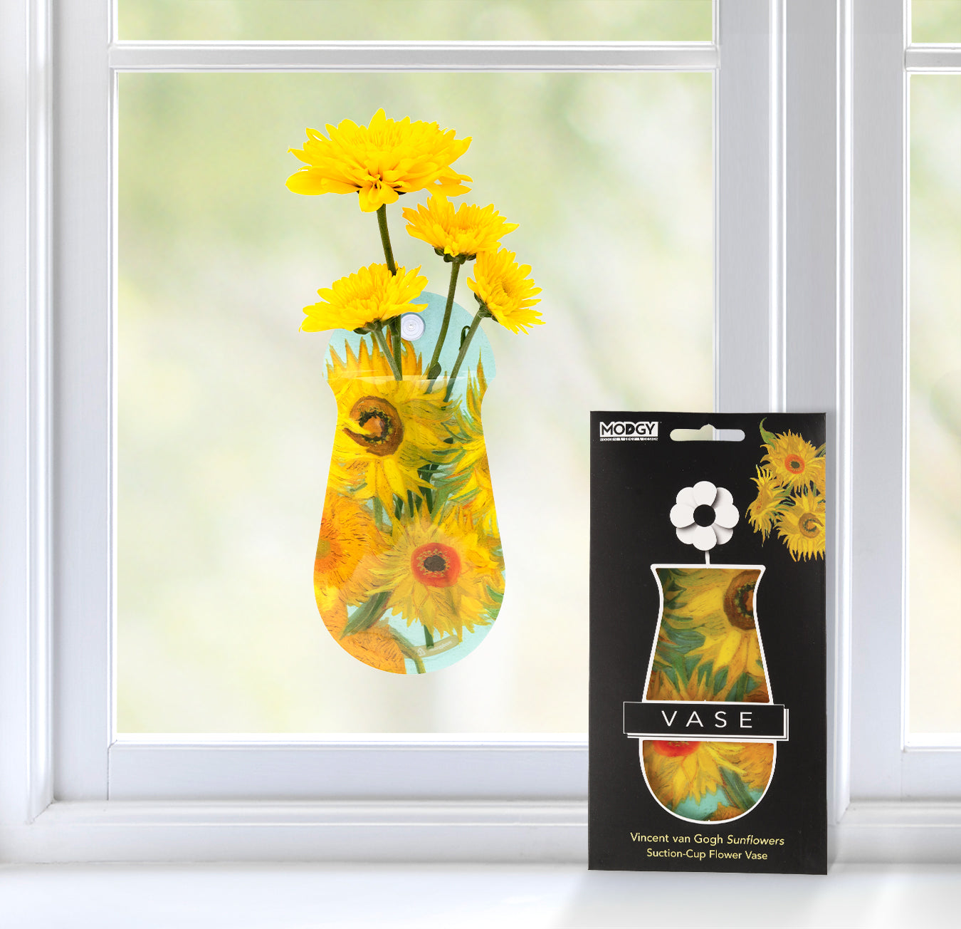 Van Gogh Sunflowers Suction Cup Vase