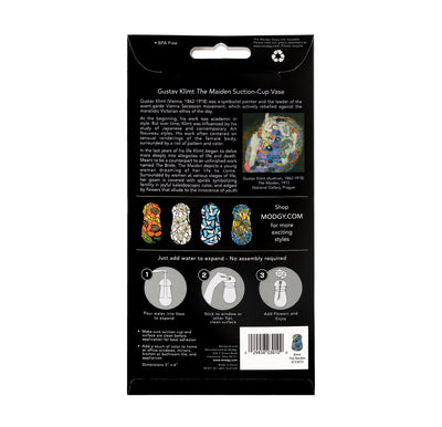 Gustav Klimt Maiden Suction Cup Bud Vase