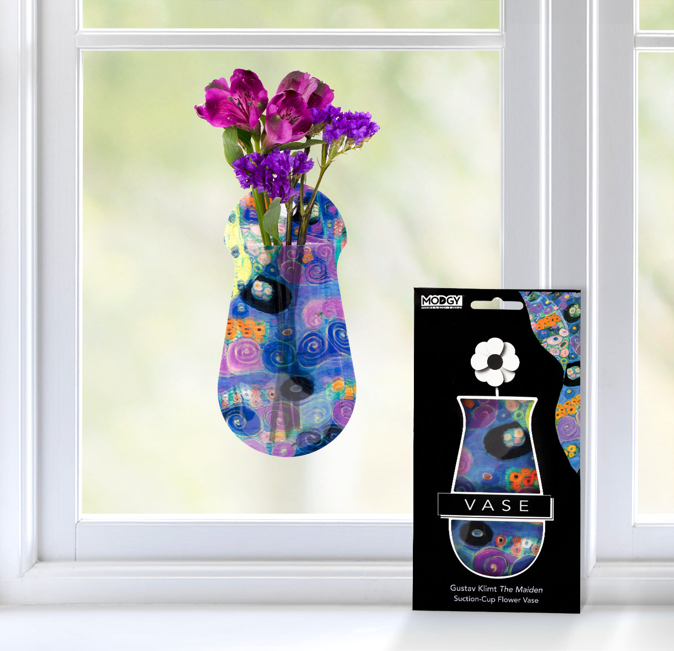 Gustav Klimt Maiden Suction Cup Bud Vase