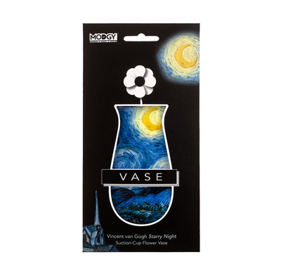 Vincent Van Gogh Starry Night Suction Cup Bud Vase