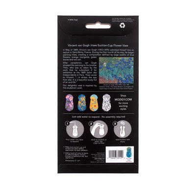 Vincent van Gogh Irises Suction Cup Bud Vase