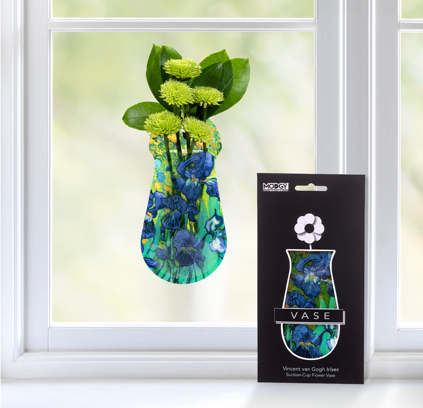 Vincent van Gogh Irises Suction Cup Bud Vase