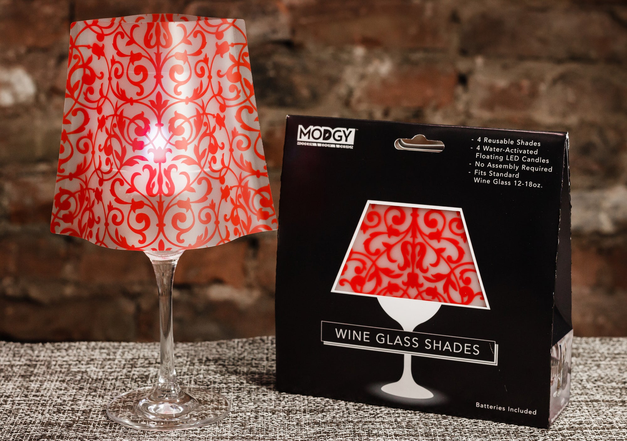 Wine top glass lamp