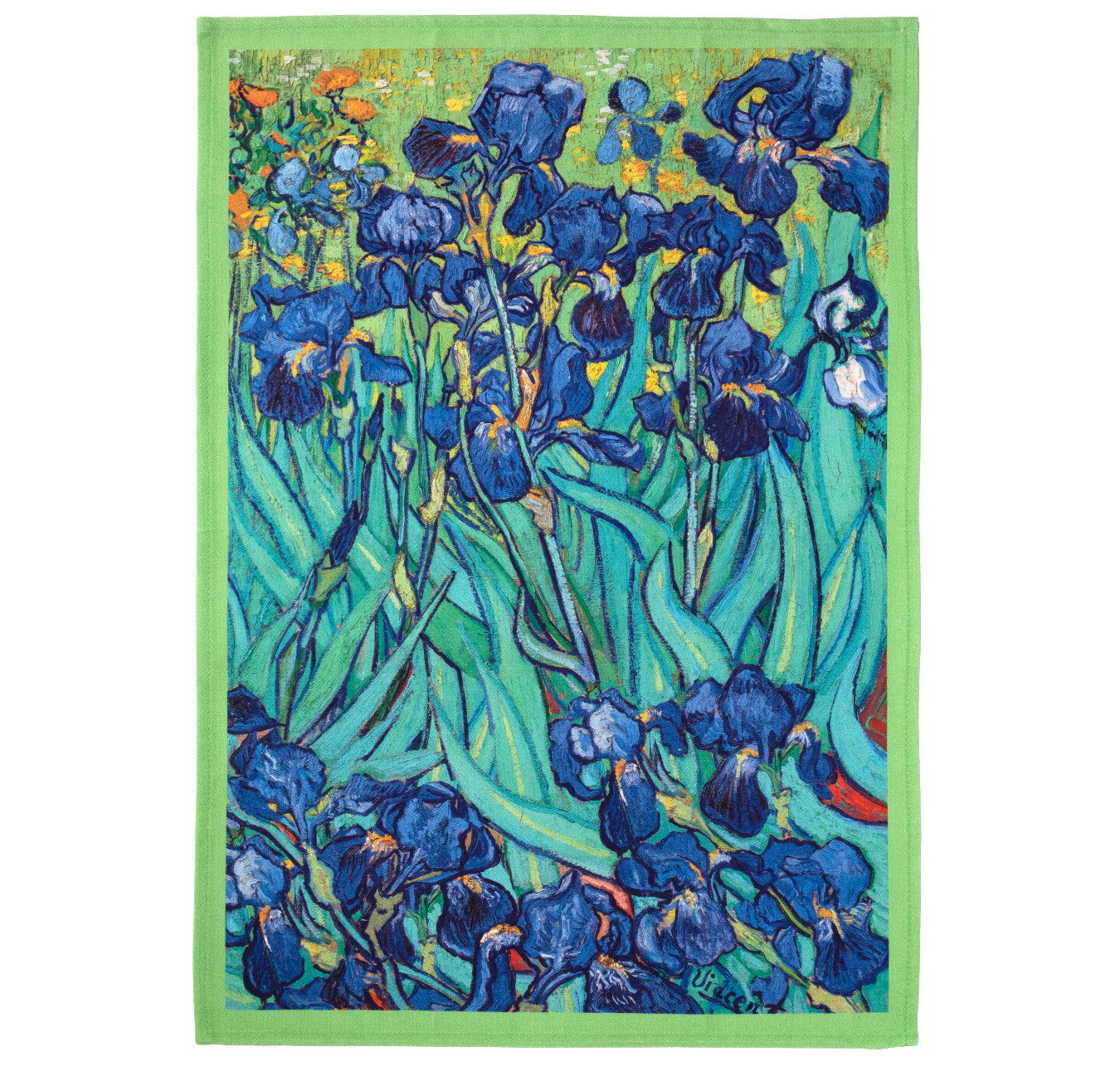 Vincent van Gogh Irises Tea Towel
