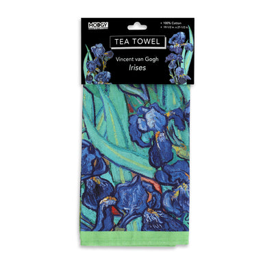 Van Gogh Irises Tea Towel