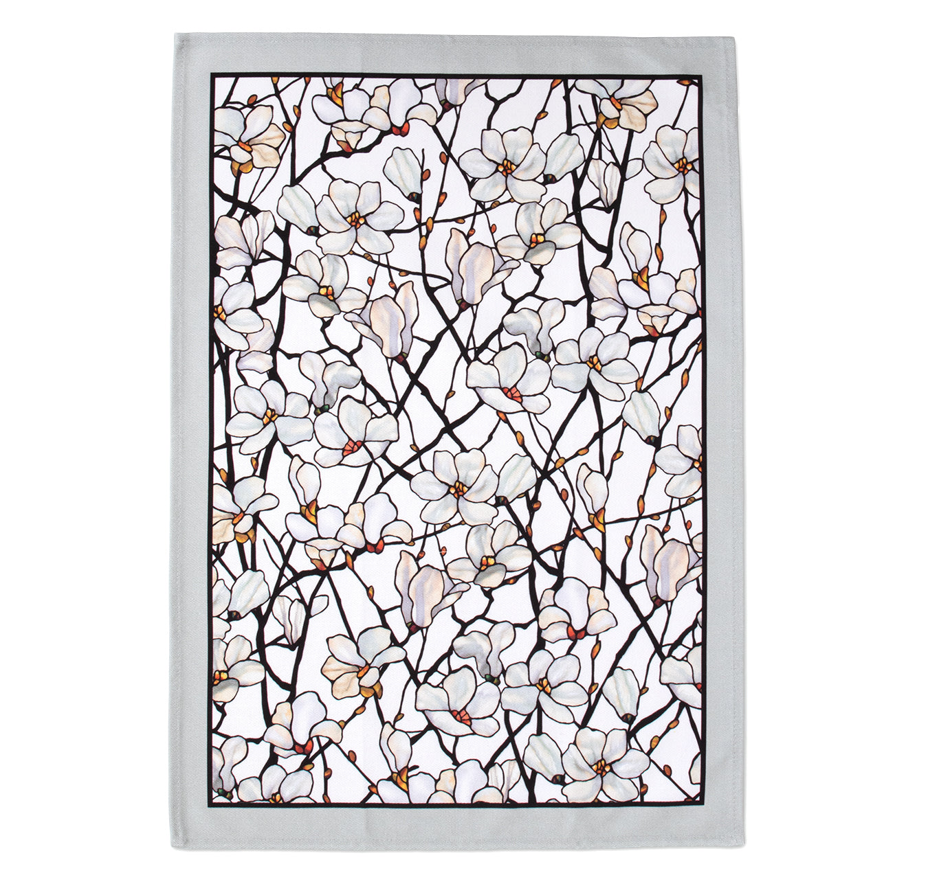 Louis C. Tiffany Magnolia Window Tea Towel