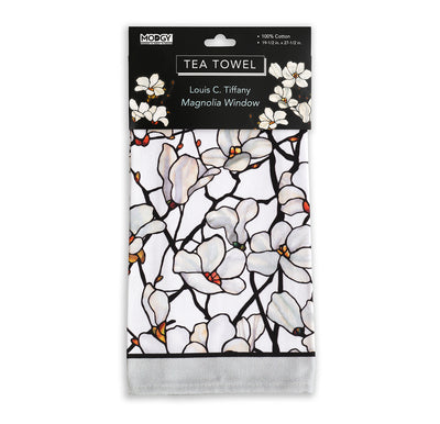 Louis C. Tiffany Magnolia Window Tea Towel