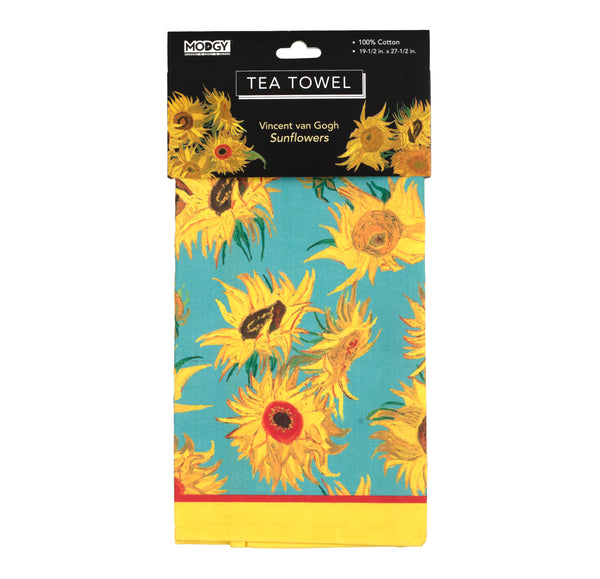 Vincent Van Gogh Sunflowers Tea Towel Modgy vincent-van-gogh-sunflowers-tea-towel-modgy
