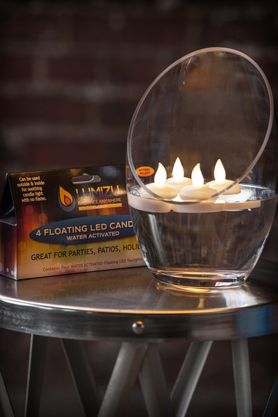 Water-Activated LED Floating Candles, Pack of Four - Modgy
